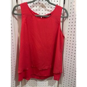APT 9 Red Sleeveless Layered‎ Tank Top Size L